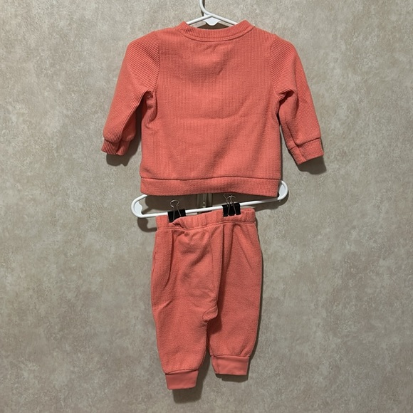 Salmon Cat&Jack 3-6mo pullover set
Carters butterfly and flower 6mo pullover set - Picture 2 of 12